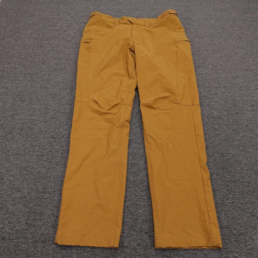 Ten Thousand Pants Mens Large 34x30 Brown Tactical Hiking Stretch Zip Pockets